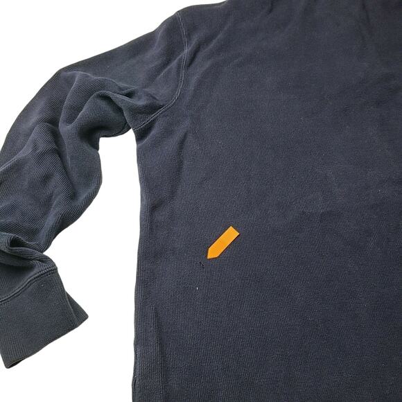 Polo Ralph Lauren Sweater Men's Large Navy Quarter 1/4 Zip Pullover Dark Blue - Picture 8 of 8